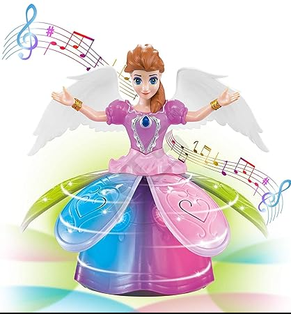 Dancing Doll Princess Musical 360  Rotating  Lights  Angle Doll