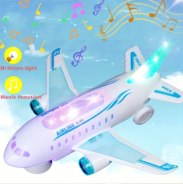 LED Airplane Toy with Lights &amp; Sounds