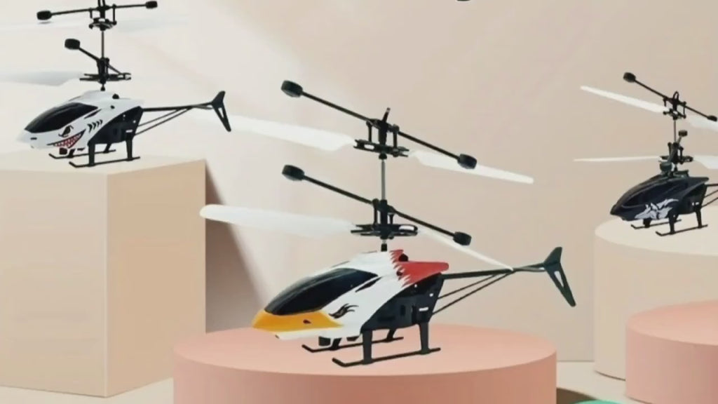 Interactive Gesture-Controlled Helicopter, Indoor Fun Toy with Hand Motion Sensing